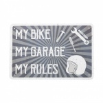 Oxford Garage Metal Sign: MY RULES